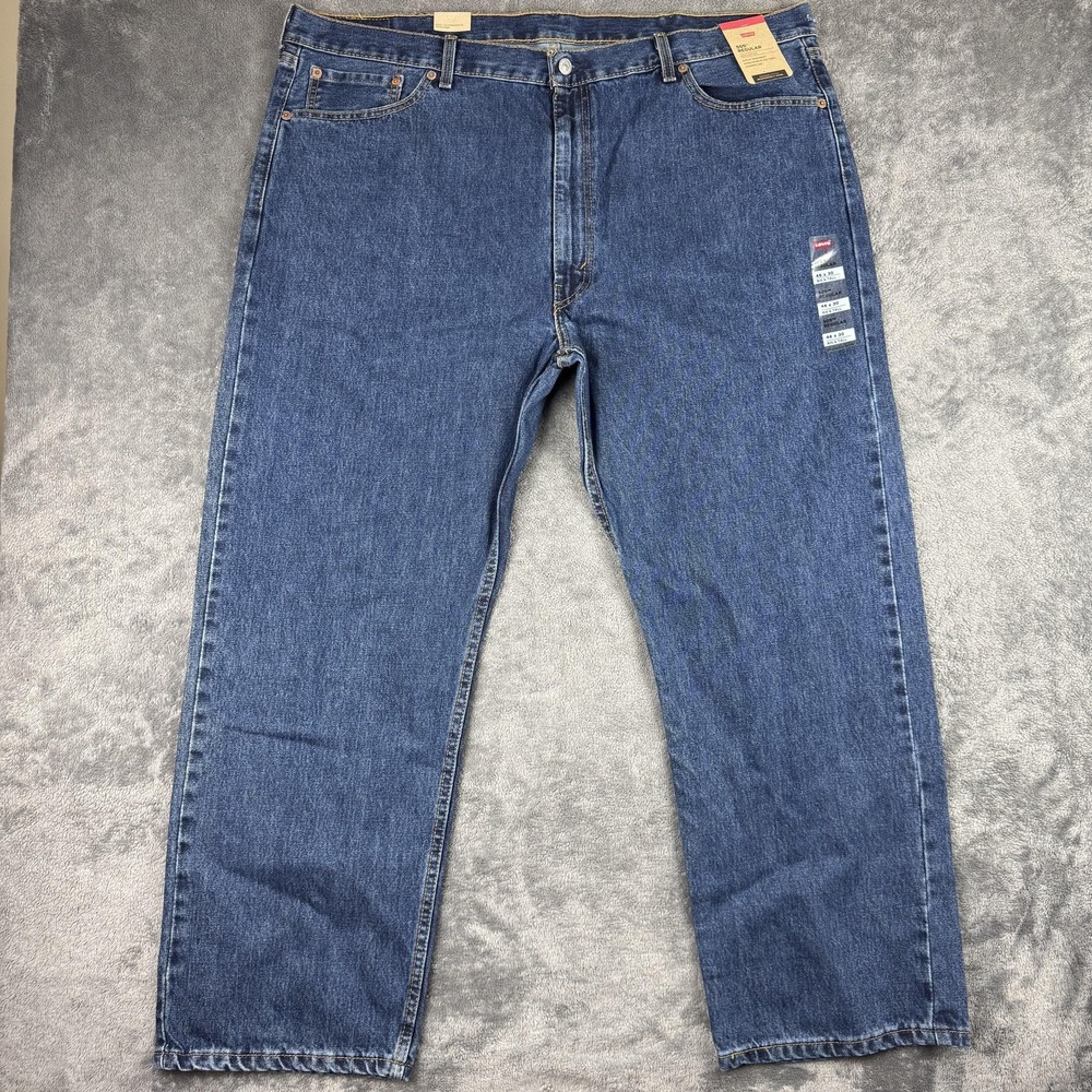 Levi's‎ 505 Jeans Men 46x30(45x30) Blue Straight Leg Regular Fit Big & Tall